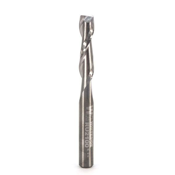 Whiteside Router Bits RU2100 Standard Spiral Bit with Up Cut Solid Carbide 1/4-Inch Cutting Diameter and 1-Inch Cutting Length