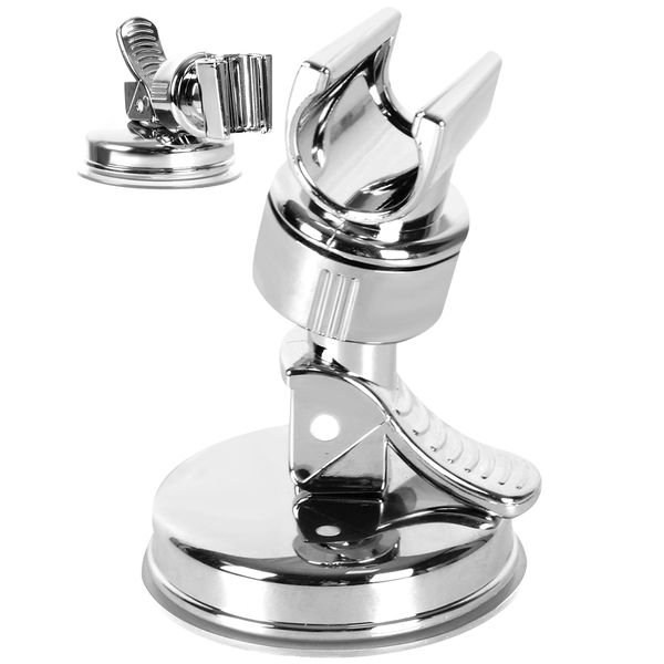 Universal Shower Head Bracket with Suction Cup - Adjustable Holder for Bathroom Accessories