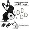 Golf Bag Strap Waterproof Adjustable Golf Bag Shoulder Strap Replacement Universal Bag Strap for Golf Backpack (Black)
