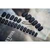 Collection-nanosky Polished Sand, Black, 24 Pieces, Cute Elegant Nail Jewelry, False Nails, Coming-of-Age Ceremony