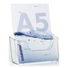 VITAdisplays® Table Brochure Stand Flyer Stand/Brochure Holder (Transparent, DIN A5)