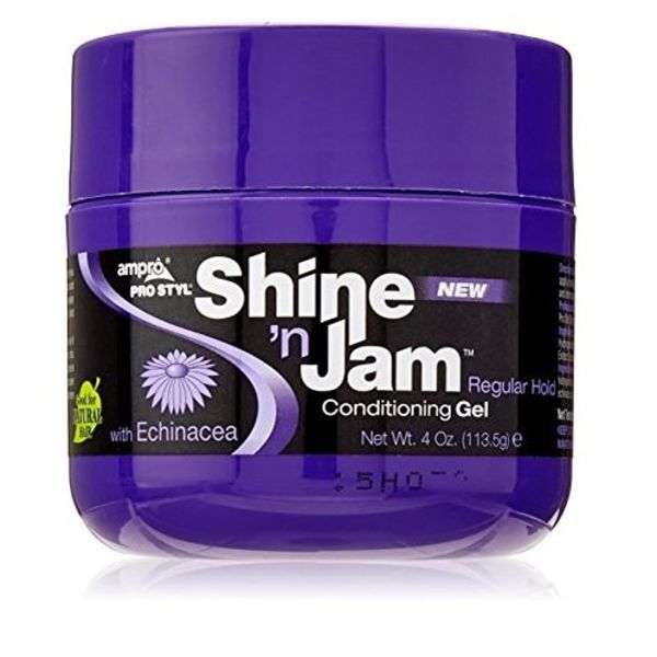 Shine 'n Jam Conditioning Gel, Regular Hold, 4 oz Per Jar (3 Jars)
