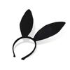 SCSpecial Bunny Ears Headband Easter Headband Rabbit Ear Hair Band for Party Cosplay Costume Accessory - Black