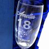 18th Birthday Gift - Personalised Champagne Flute With Gift Box