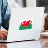 CafePress Welsh Flag Rectangle Sticker Rectangle Bumper Sticker Car Decal