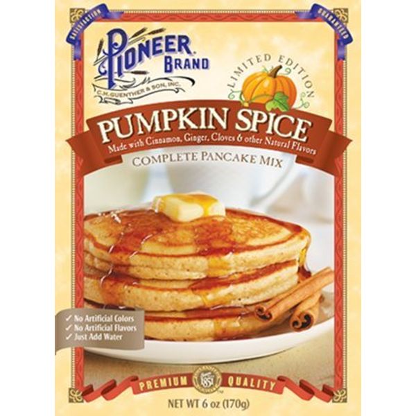 Pioneer Brand Limited Edition Pumpkin Spice Pancake Mix 6 oz (Pack of 2)