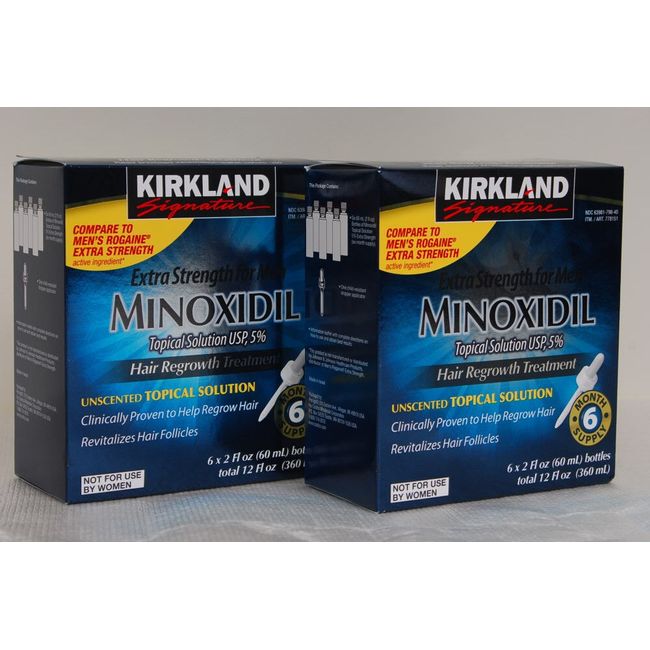 12 MONTHS KIRKLAND GENERIC MINOXIDIL 5% MENS HAIR LOSS REGROWTH TREATMENT 10/24