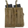 Lancer Tactical Airsoft Bungee Open Top Quad M4 Mag Pouch - TAN