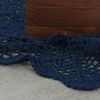 kilofly Handmade Crochet Lace Rectangular Table Runner 15 x 51 Inch, Blue