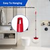 2 Pack EasyWring Microfiber Spin Mop Replacement Set-Reusable Mop Refills Heads for EasyWring 1-Tank System,Include 1 Triangle Mop Base and 30-58in Mop Handle,2 Pack Spin Mop Replace Head