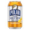 Polar Seltzer Water Orange Vanilla, 12 fl oz cans, 24 pack
