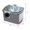 30-50 PSI Adjustable Well/Water Pump Pressure Control Switch Double Spring Pole