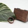 fablano Wooden Jewellery for Men and Women - Ring 6-8 mm Made of Real Wood - Ironwood Jewellery Ring - Wooden Ring Gift Idea, Wood - iron wood
