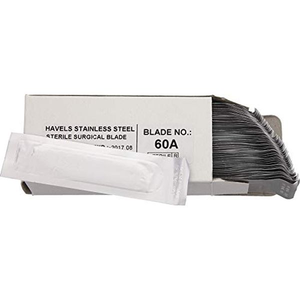 Havalon #60A Stainless Steel Bulk Replacement Blades, 50 count