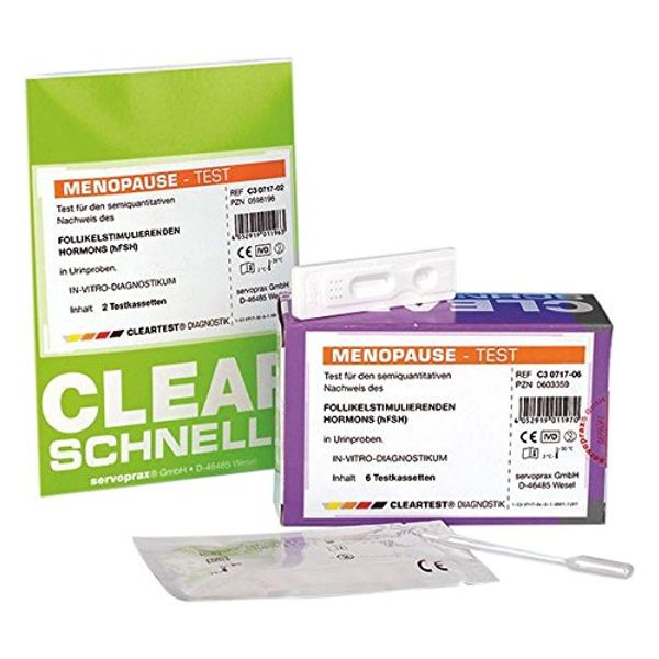 CLEARTEST 00598196 Menopause Test (Pack of 2)