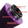 Cone Filter Cold Air Intake Purple Dry Filter 3'' 76mm Inlet High Performance