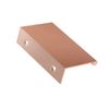 #3306-3 in. CKP Brand Back Mount Finger Pull, Brushed Rose Gold