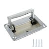 Boat Deck Hatch Handle Silver Recessed Pull Handles Toolbox Flush Pull Handle for Deck Hatch and Home Furniture