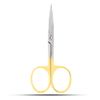 Cuticle Nail Scissors with golden handle Curved (335-01)