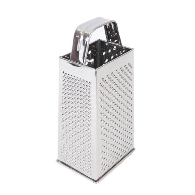 U'Bay Cheese Grater, Grater, 4 Sided, 9.4 inches (24 cm), Wholesale, Parmesan, Italian Chef, Pasta, Cooking, Stainless Steel