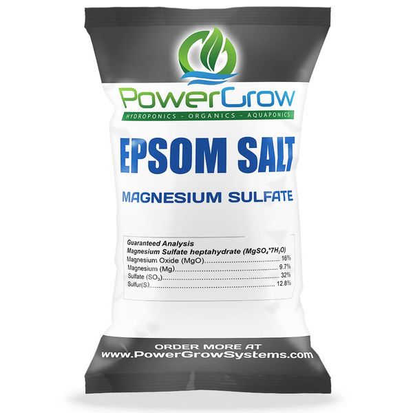 Epsom Salt (Magnesium Sulfate) Agricultural Grade Bulk (5 Pounds)