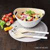 Bamboo Salad Server Set - 12” Long - One Pair - Spoon and Fork for Serving Salad