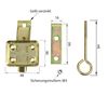Floor Hatch Catch Window Lock with Hook
