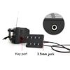External Keypad for Transceiver, Radio Shortcut Control Keypad with 3.5mm Cable, DIY Data Cable Required from MIC Interface, Easy Remote Control, Non Slip Pads