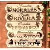Personalized Laser Engraved Wood Sign 26.6"(W) Customized. Add Last Name