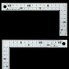 Shinwa Rules Carpenters Square, Thick Width, Silver
