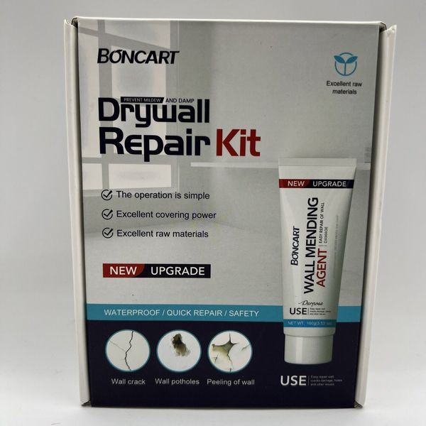 Boncart Drywall Repair Kit, 2 Pack Wall Mending Agent Hole Fill Quick