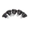 sourcingmap 5pcs T4 Amber LED Auto Car Speedometer Dashboard Side Interior Bulb