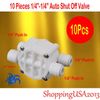10 X Auto Shut Off Valve 1/4-1/4" Quick Connect Push In Under sink RO System