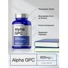 Alpha GPC 600mg | 120 Capsules | Vegetarian, Non-GMO & Gluten Free Choline Supplement | Supports Healthy Memory, Focus and Clarity | by Horbaach