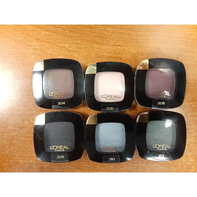 6 Pack: L'Oreal Paris Colour Riche Eyeshadow Monos, 6 Shades  -    L26