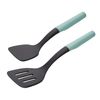 KitchenAid Classic Plastic Turner Set, 2-Piece, Aqua