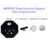 Trebisky Quiz Answer Game Buzzer Standalone System w/LED Light Buttons 15ft Extension Cables (4-Pack Extension)