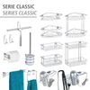WENKO Eckablage groß Classic Eckregal, Eckwandablage Chrom