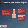 Kozelo 8pcs M5 Socket Head Cap Screws Bolts Nuts Assortment Kit - [M5-0.8x10mm] Red Copper Fully Threaded Hex Screw for 3D Printer Use