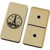 Azeeda 'Eiffel Tower in Circle Frame' Domino Set & Box (DM00042904)
