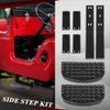 CROSSDESIGN Side Step Kit Compatible with Willys CJ2A CJ3A CJ3B M38 CJ5 Jeeps