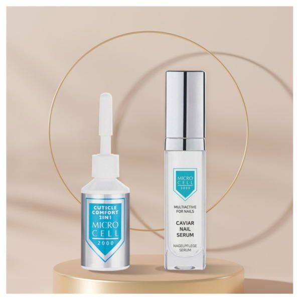 Microcell Root Nutrient Caviar Serum + Cuticle Softener Comfort Set