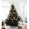Gold Christmas Tree Topper Star,AOBETAK Glitter Xmas Trees Top Decoration,Metal Wire Stars For Topper Of Christmas Tree Home Decoration 20cm/7.8in
