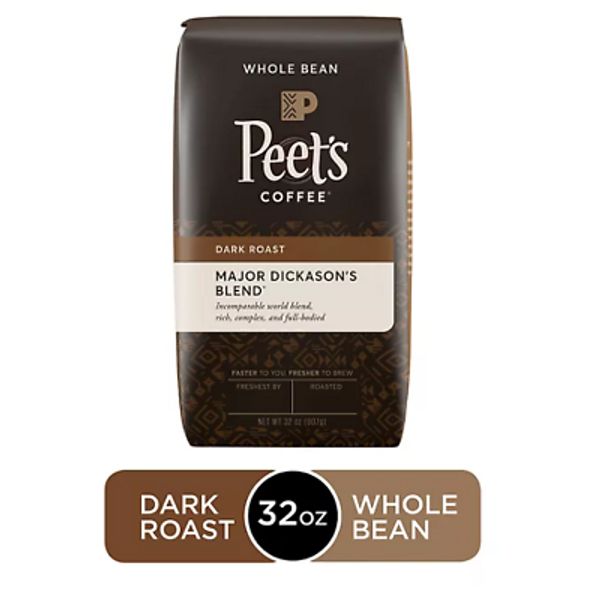 Peet's Coffee Major Dickason's Blend Deep Roast, Whole Bean 32 oz