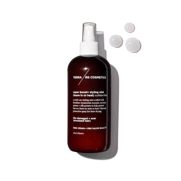 terrabeautybars Super Boost Styling Mist Lightweight Heat Protector Pro Salon Quality