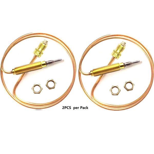 2pcs Propane Heater Thermocouple Sensor For Gas Fridge Fireplace Stove Grill