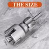 Integrated Internal & External Pipe Threading Tool, Dual-Function Pipe Thread Cutting Tool, PVC Pipe Threader, Pipe Threading Tool, 1/2'' 3/4'' Dies Electric Drill Compatible for Home Repair (2PCS)
