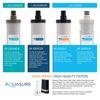 Aquasure Dash Countertop Water Filter w/ 0.5µ Micro-Ceramic Carbon Block 