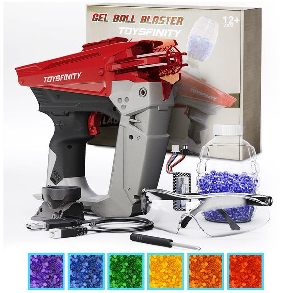 Gel Ball Blaster - Automatic Sniper Splat Gun - Full Auto Fire Hydrogel Electric Shooter - Splat Ball Orby Gun Gelfire with 30000 Colorful Gel Balls- Best for Kids and Adults Outdoor Play