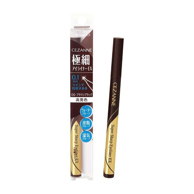 Cezanne Super Sharp Eyeliner EX ‐ Brown Black